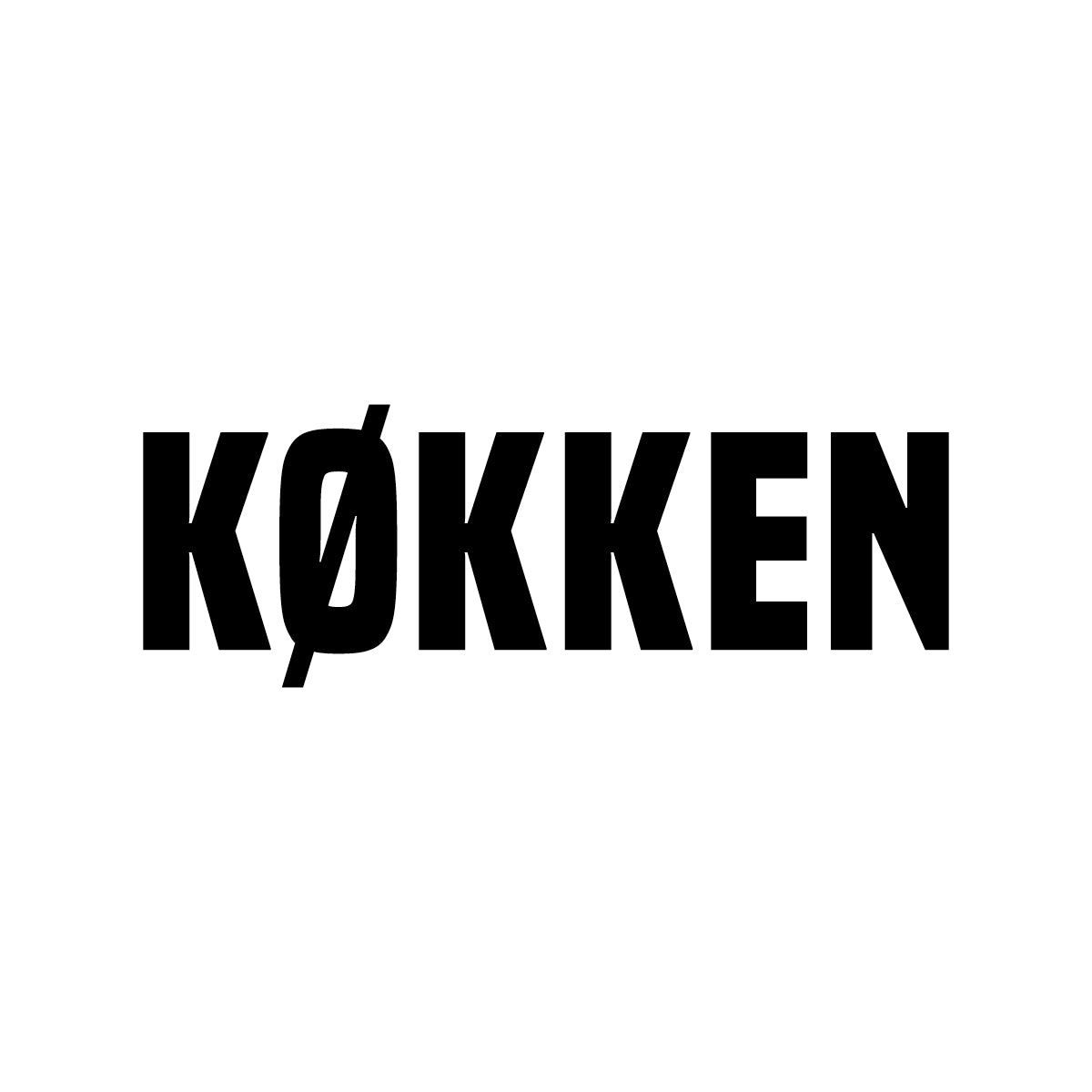 Køkken skilt - Klistermærke