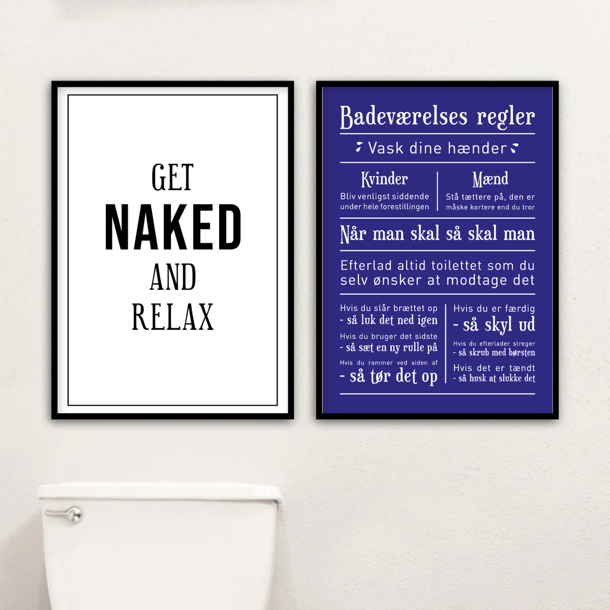 badeværelse plakat toilet