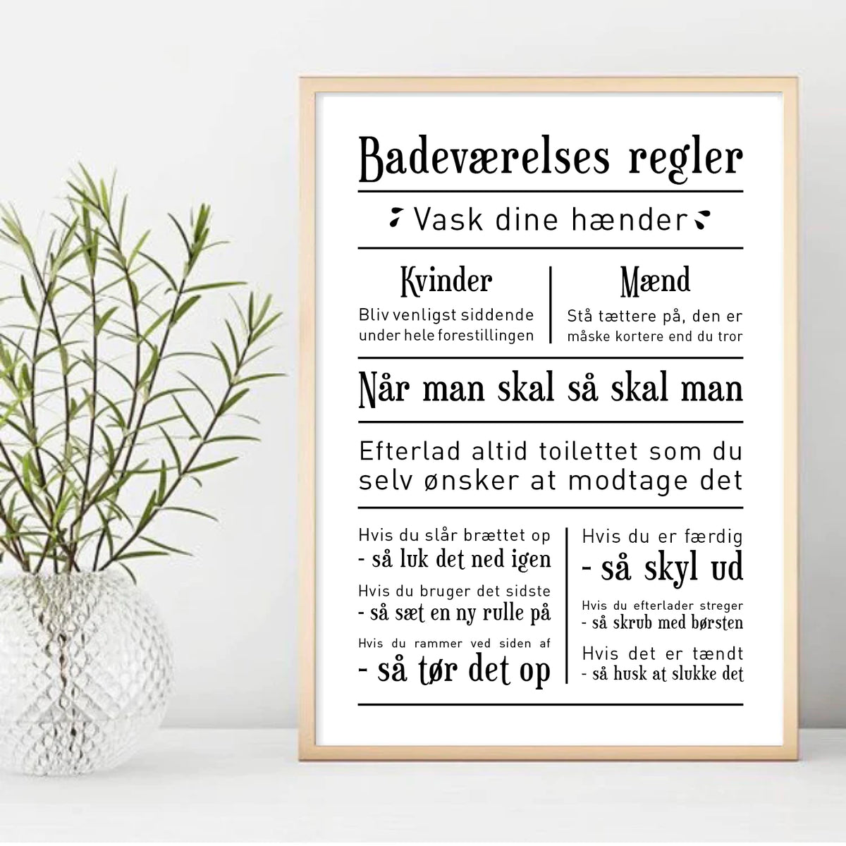 badeværelse plakat toilet
