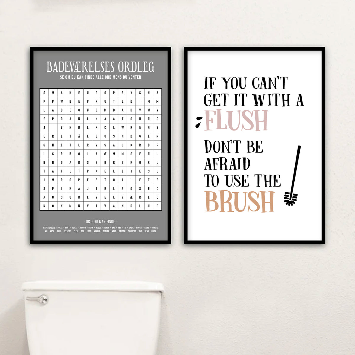 badeværelse plakat toilet