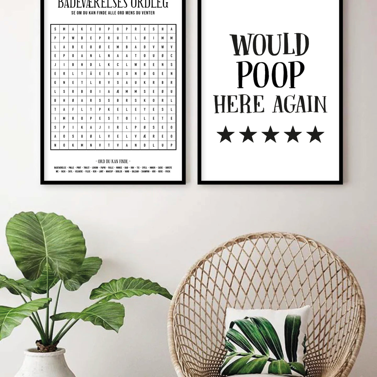 badeværelse plakat toilet