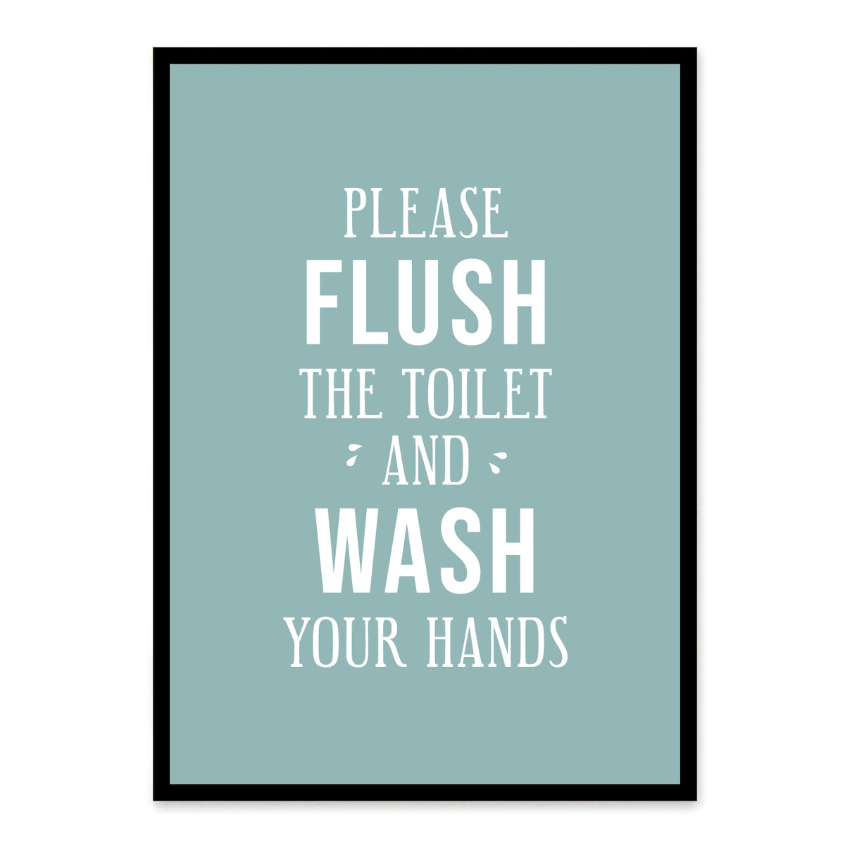 badeværelse plakat toilet