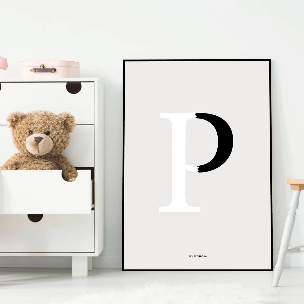 P bogstav - Design selv plakat