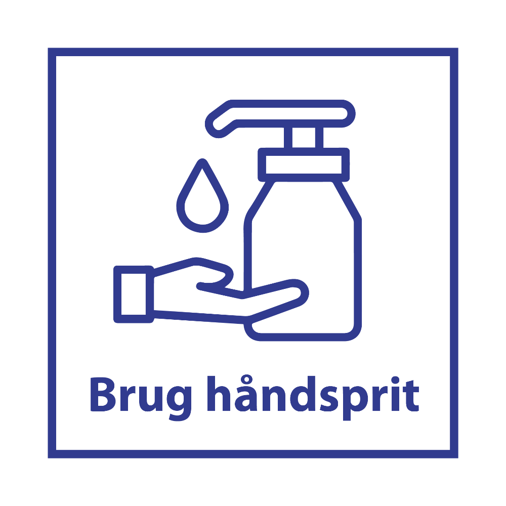 Brug håndsprit - Klistermærke