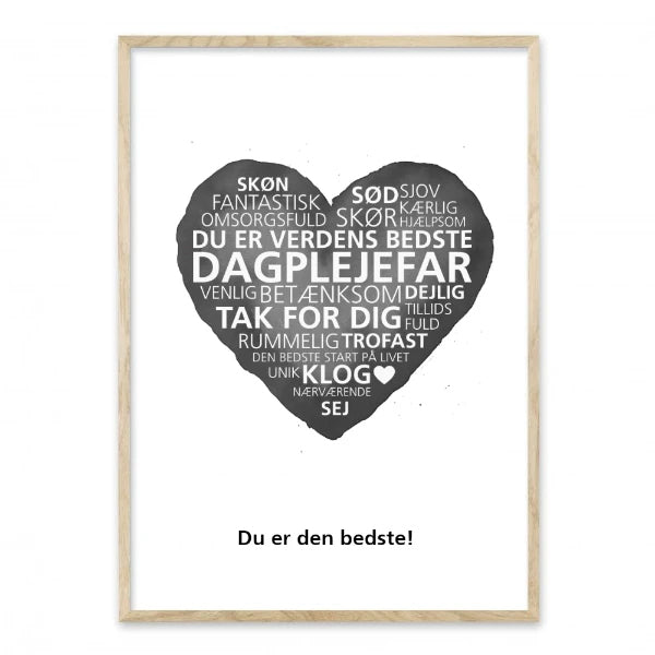 verdens bedste dagplejefar plakat
