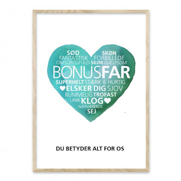 verdens bedste bonusfar plakat