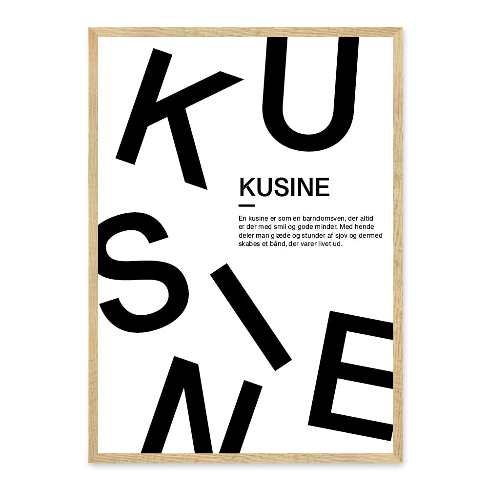 Kusine plakat