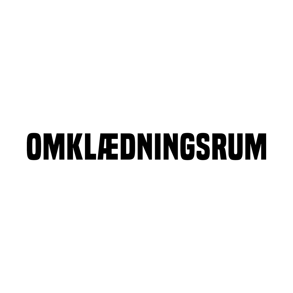 Omklædningsrum skilt - Klistermærke