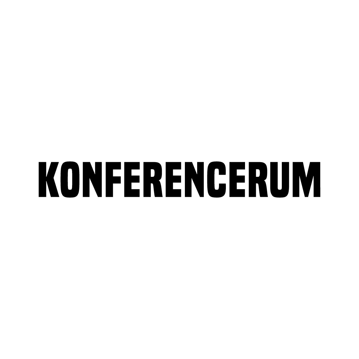 Konferencerum skilt - Klistermærke