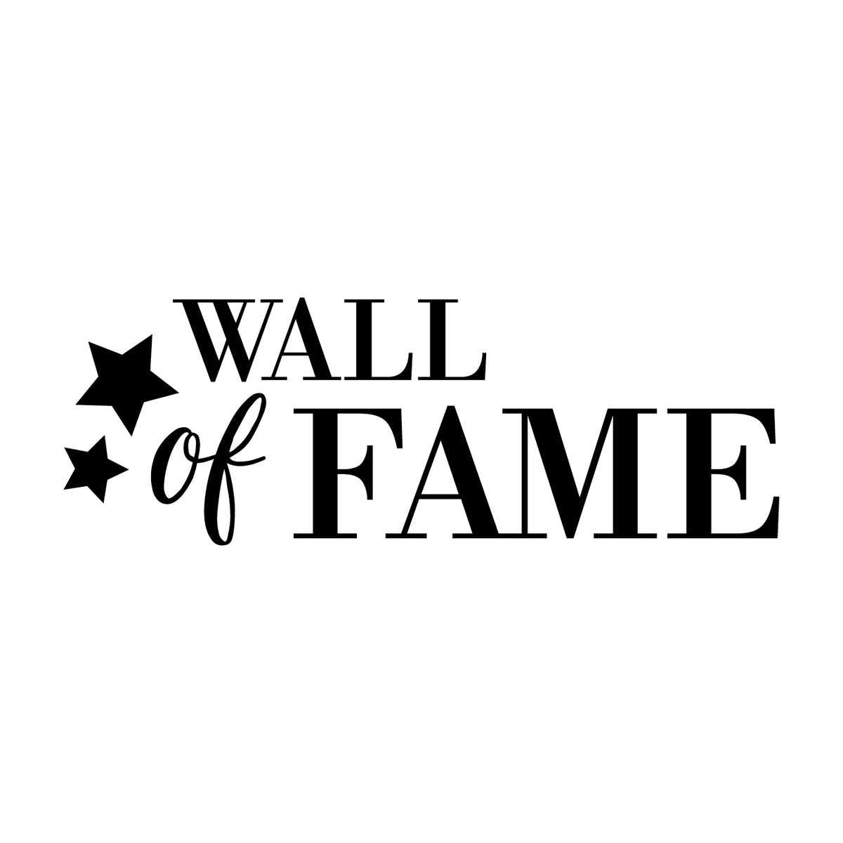 Wall of fame - wallsticker