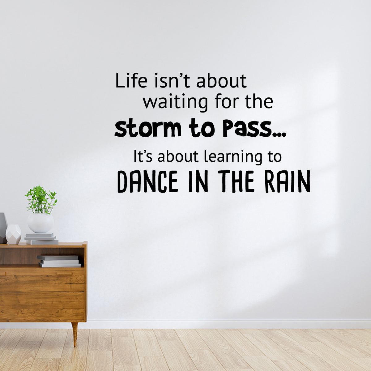 Dance in the rain - wallsticker