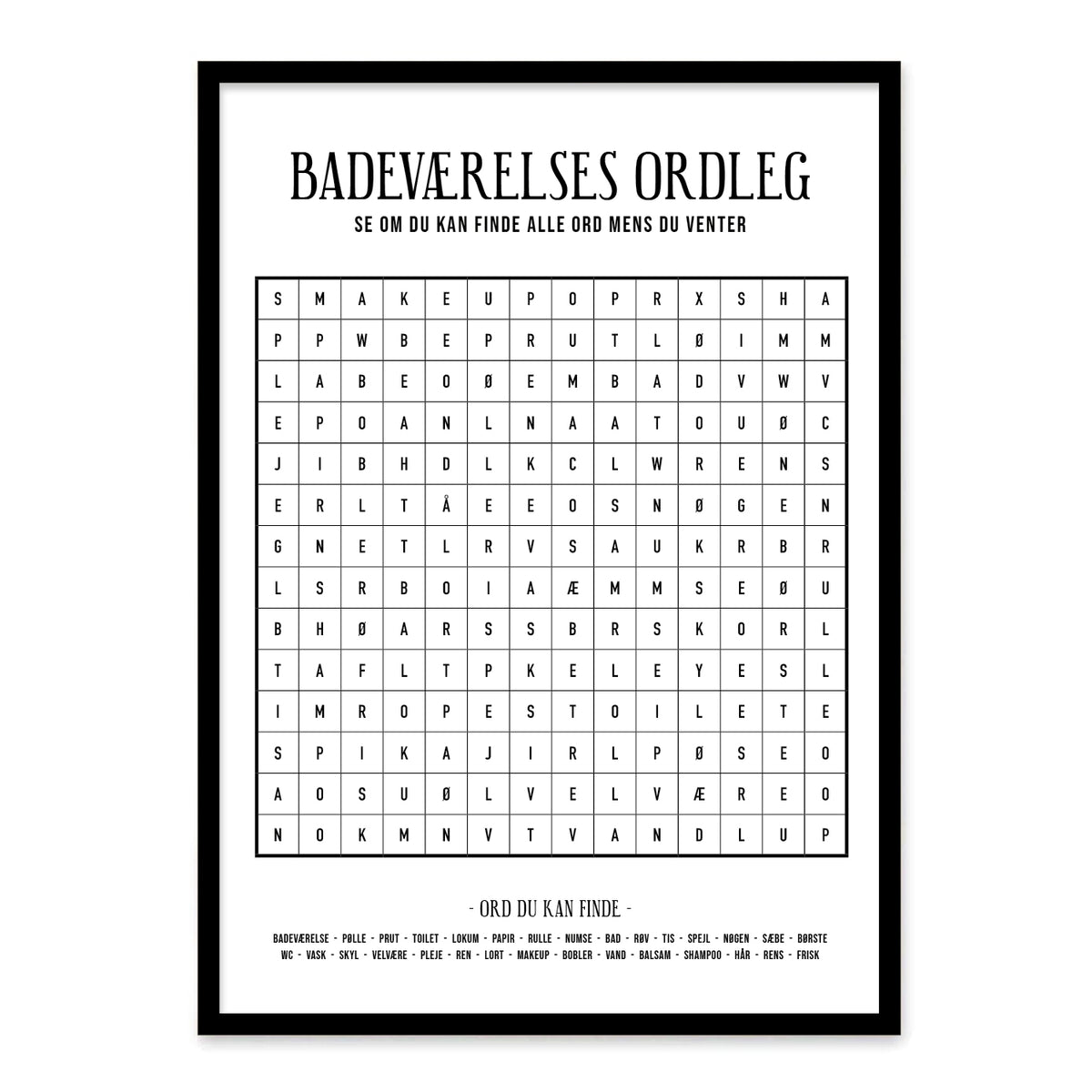 badeværelse plakat toilet 