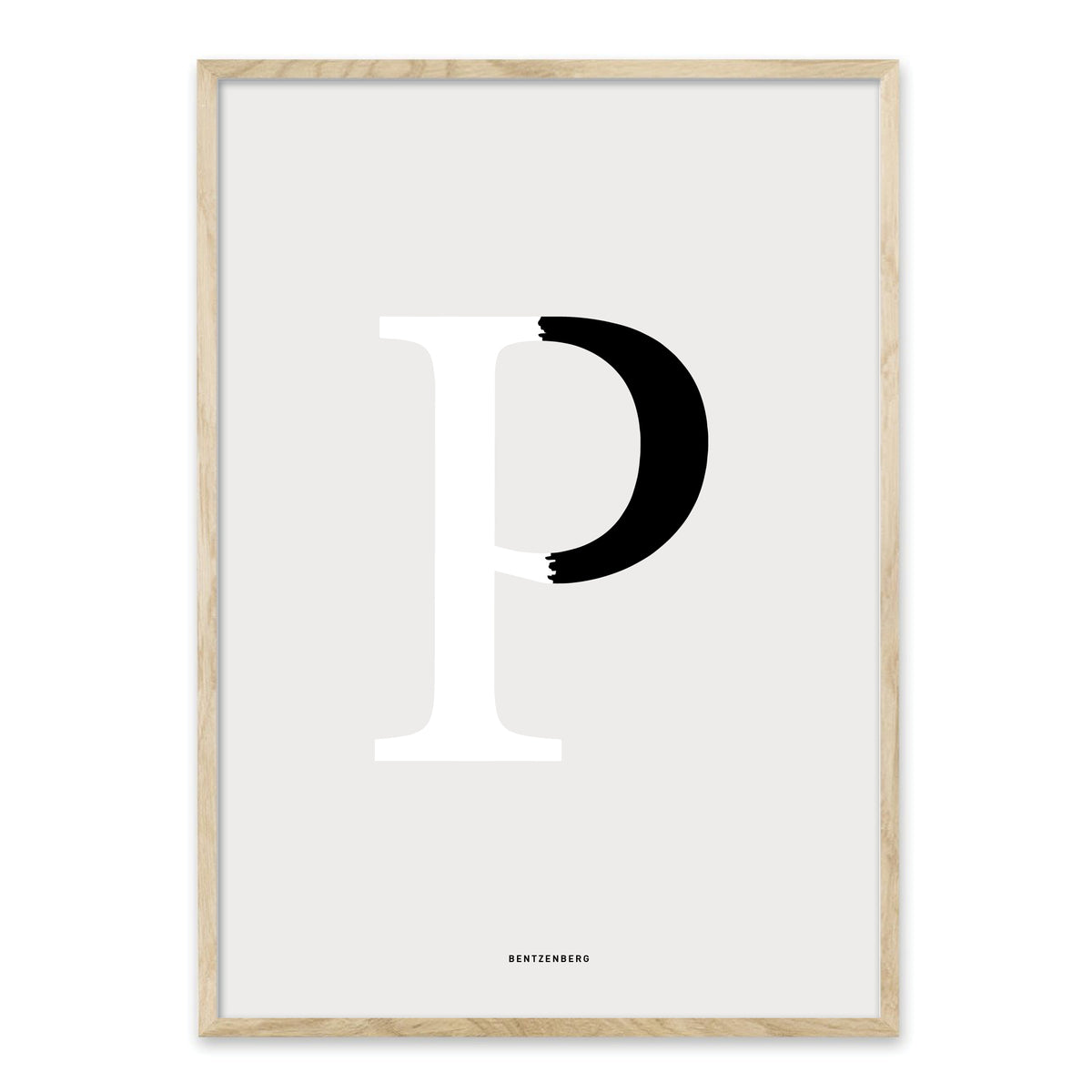 P bogstav - Design selv plakat