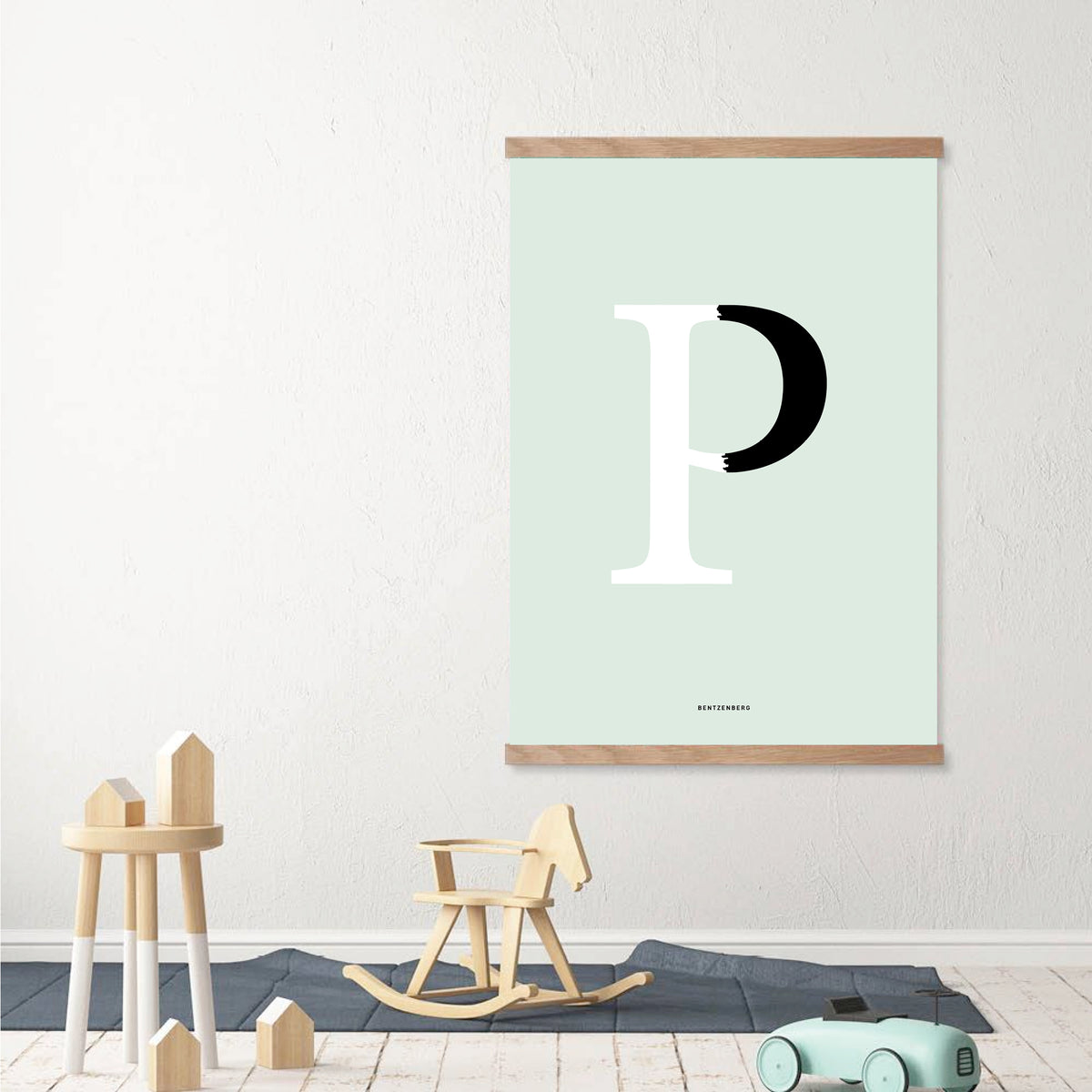 P bogstav - Design selv plakat