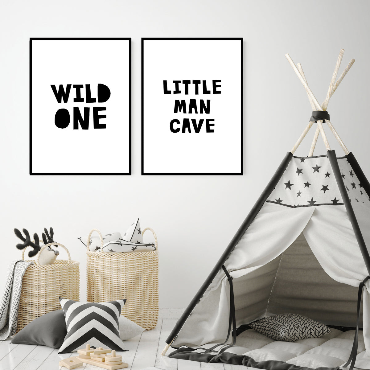 børne plakat til børneværelset - Wild one