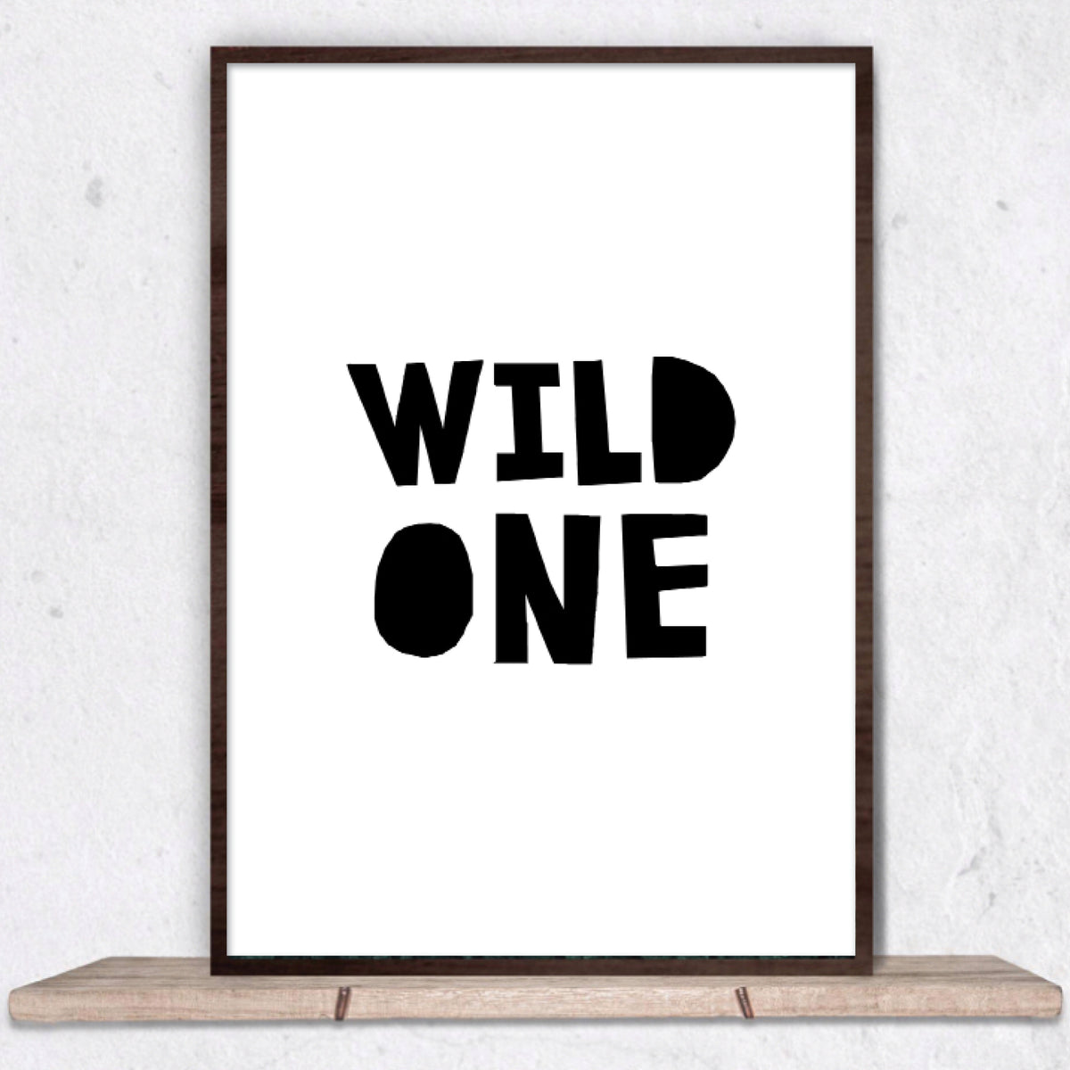børne plakat til børneværelset - Wild one