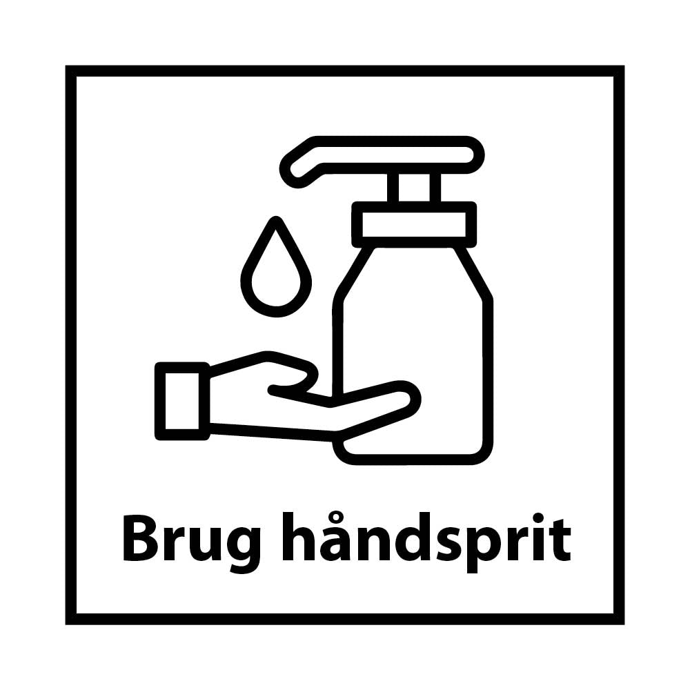 Brug håndsprit - Klistermærke