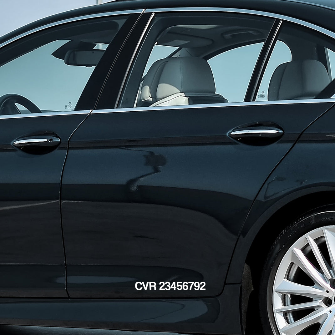 CVR nummer til bilen - Design selv