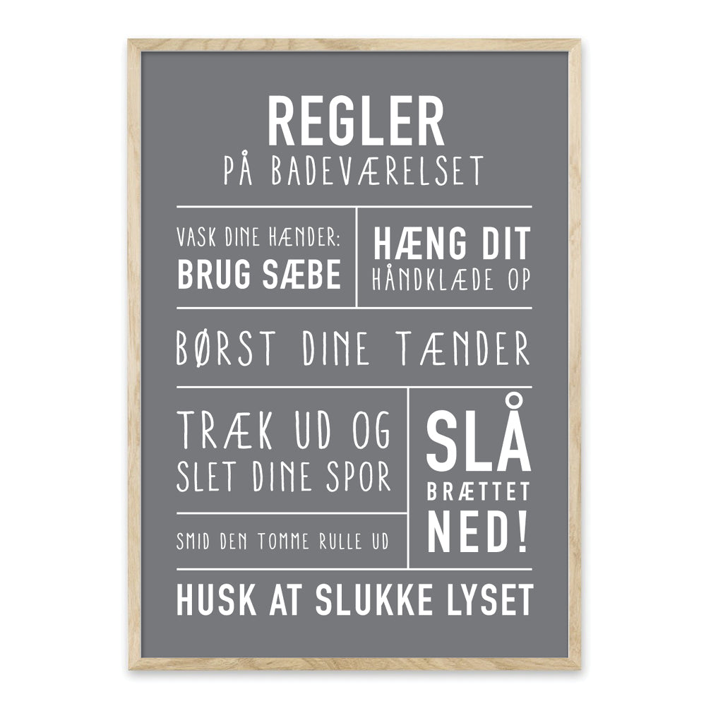 badeværelse plakat toilet 