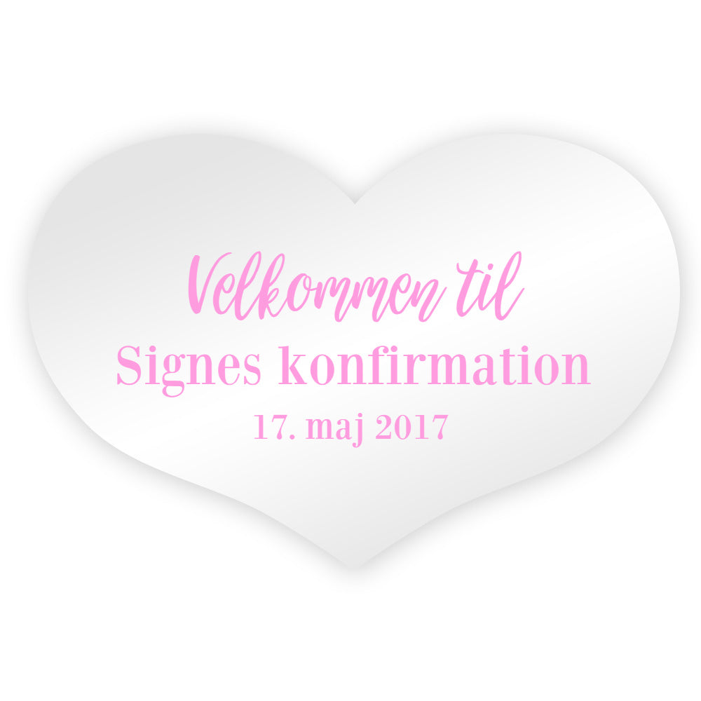 konfirmations skilt